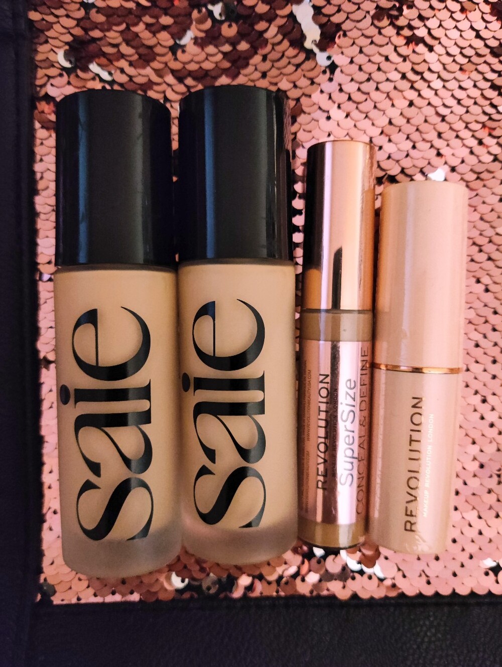 Bundle: 2 Saie Foundations, Revolution Concealer & Foundation -- $100 VALUE!!